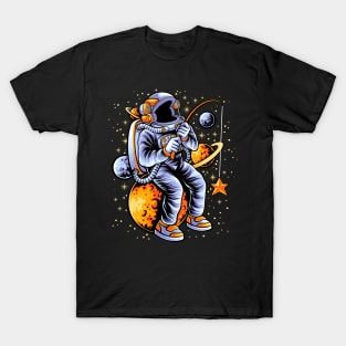 astronaut fishing T-Shirt